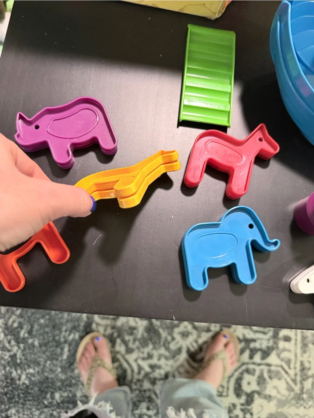 Tupperware Noah's Ark Toy Set - Blue, Yellow, White